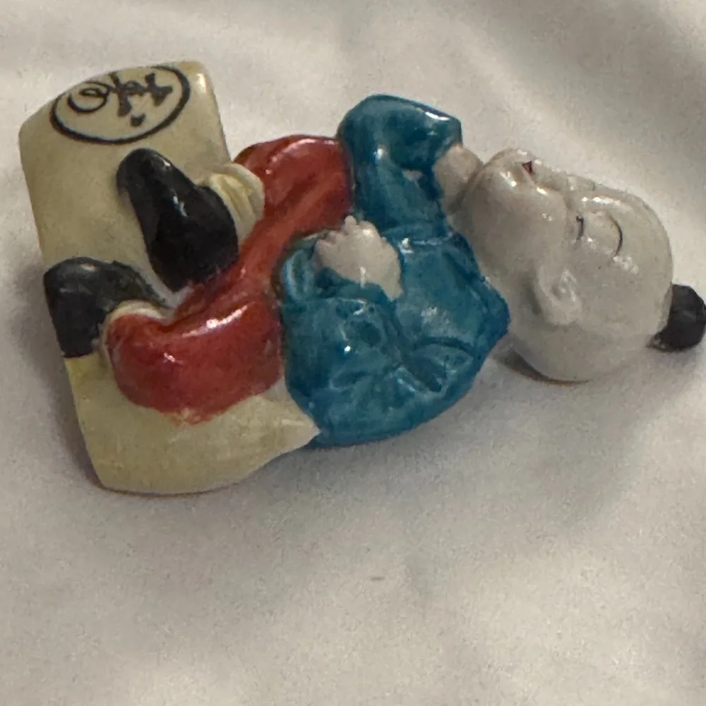 Vintage Oriental Asian‎ Boy Figurine Japan Air Planter Toothpick Holder